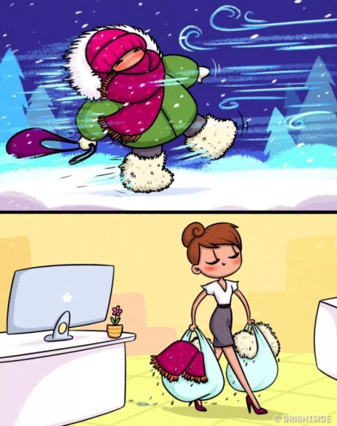 女孩过冬,女生过冬态势