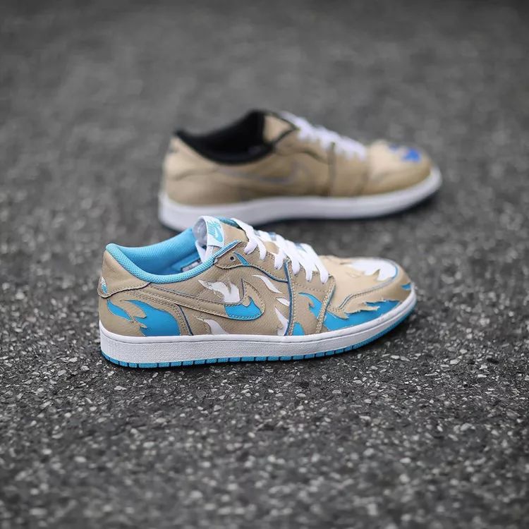 nikesbaj1low北卡蓝,nikesb联名aj1low沙漠黄