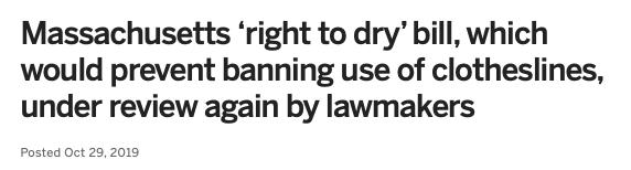 在美国户外晾衣服,为什么美国人从不在室外晾衣服