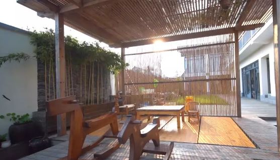 上海市崇明南来北往精品民宿,崇明恬园居民宿和风小木屋团购