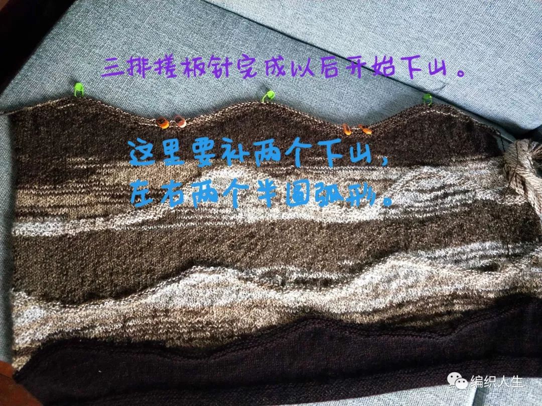 段染8号蕾丝线钩织作品,浅灰色织毛衣视频教程