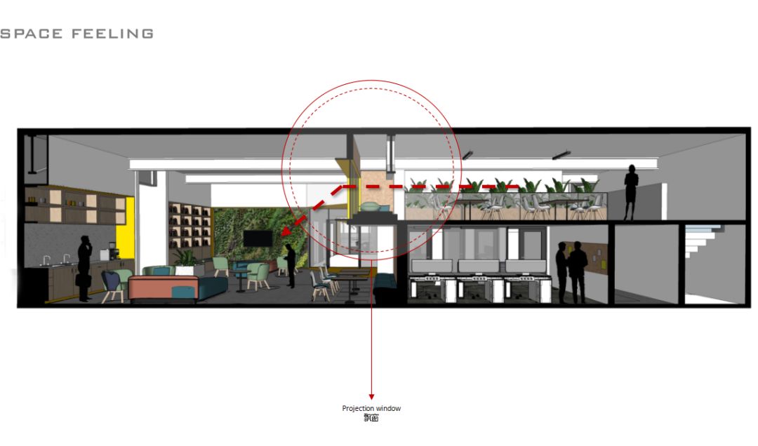 2000平方共享办公设计,联合办公室共享办公空间设计