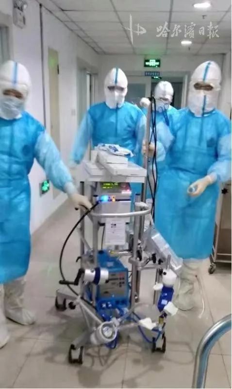 重症患者携带人工肺成功转院,黑龙江人工肺抢救