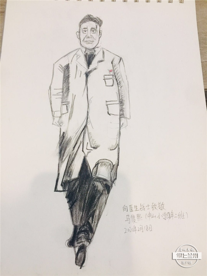 战疫儿童绘画作品500幅,小学生众志成城同心战疫绘画作品