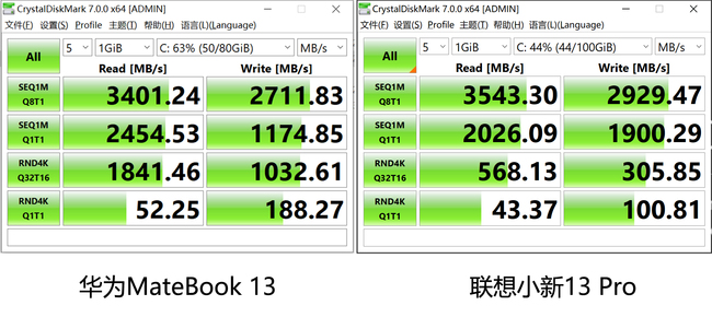 华为笔记本13和联想13pro哪个好,华为matebook13和联想小新13pro