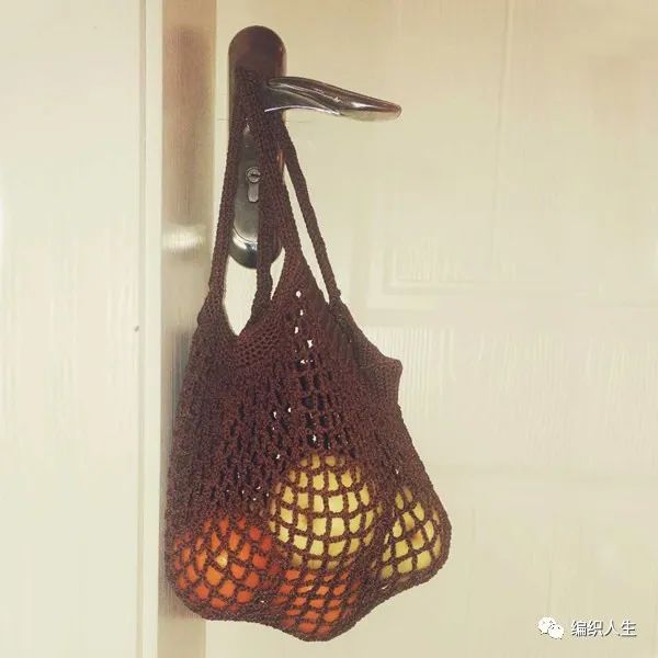 手工编织网兜手提袋,渔网袋的编织方法