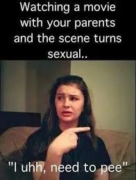 和父母在家看电影,和父母看电视看到开车的你