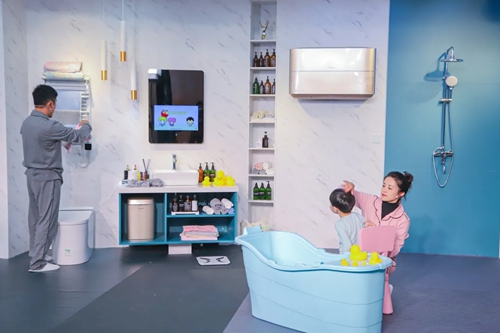海尔智家家居体验视频,海尔智家智慧浴室一号店