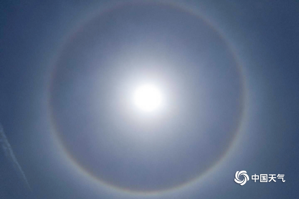 南方多省出现日晕奇观,多地现日晕奇观照片