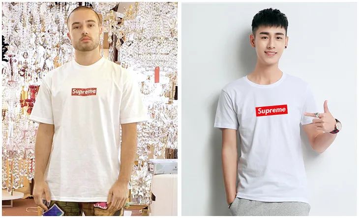 supreme短袖明星同款,明星都在穿的t恤