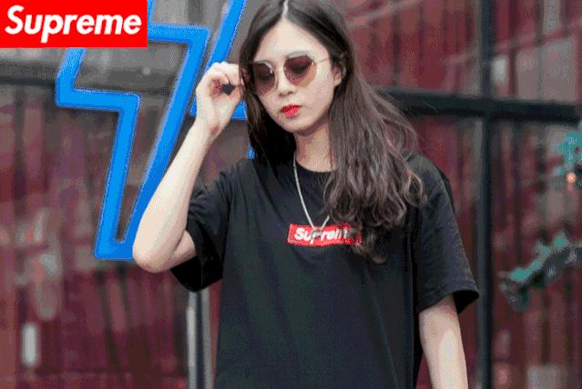 supreme短袖明星同款,明星都在穿的t恤