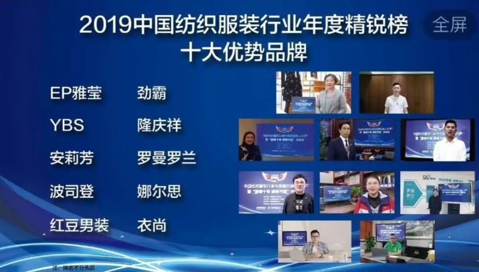 纺织头条｜恭喜！精锐榜十年相约云上，这73家机构、企业和个人上榜