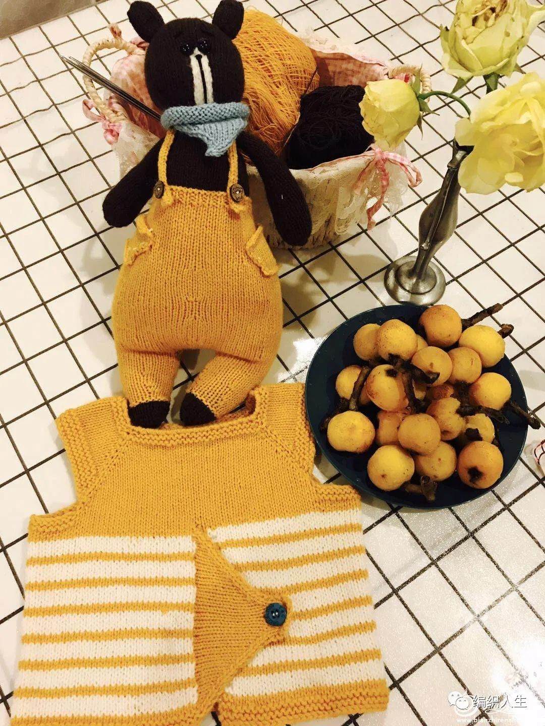 童衣缤纷作品沉睡的靓仔：婴幼儿棒针背心（有编织说明）