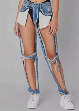 牛仔裤破个洞无痕缝补,一条牛仔裤可以破几个洞