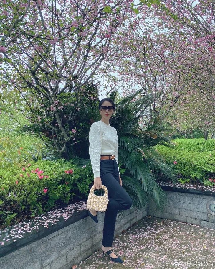 杨采钰度假拎的独家小众包，我可以