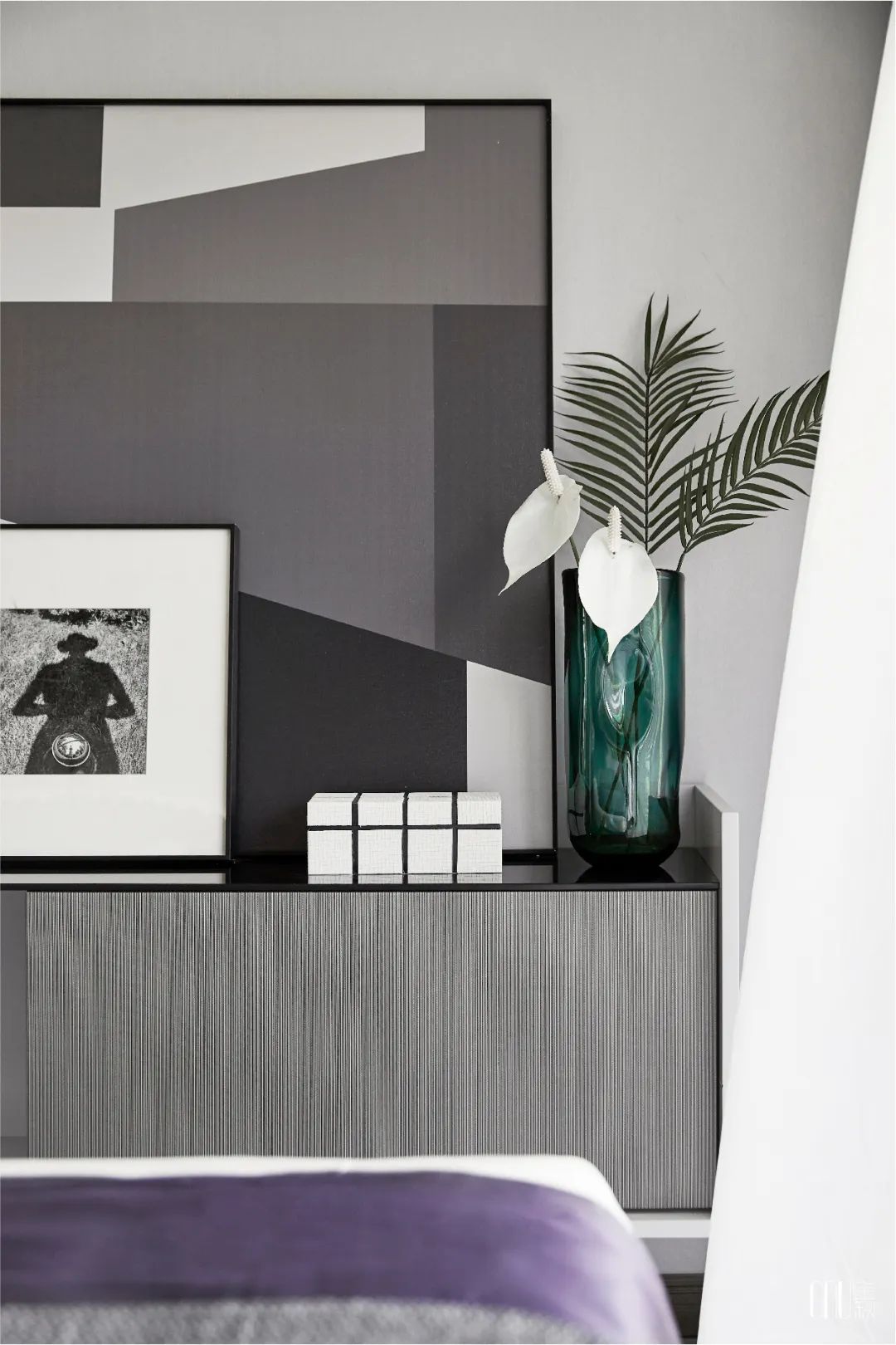 99平方现代轻奢样板房,金秋装修风格图片