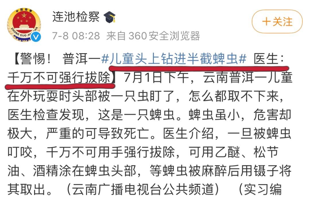 虫子爬到身体里,虫子爬到后背皮肤里面去了