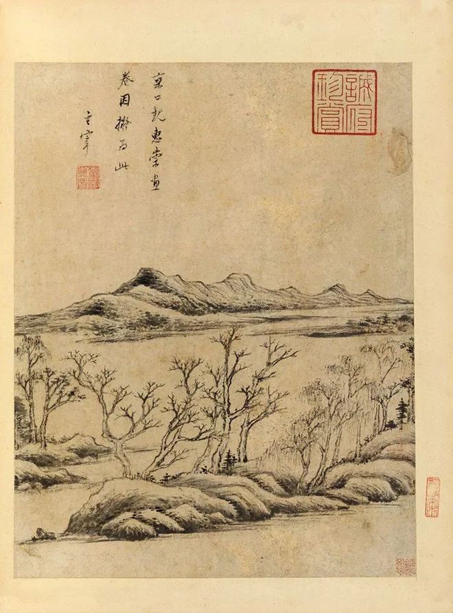 董其昌书画合璧山水小景尺寸,董其昌真迹7300万