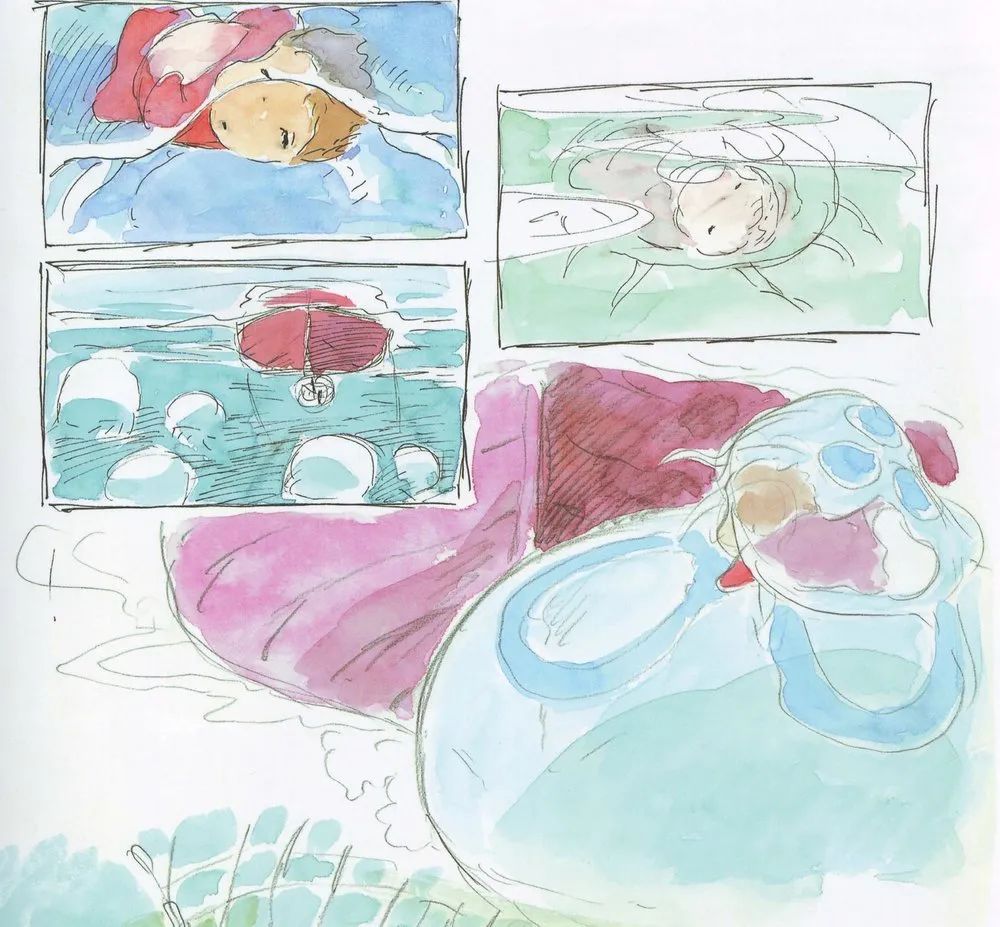 动画学习资料|《悬崖上的金鱼姬》幕后珍藏设定大合集