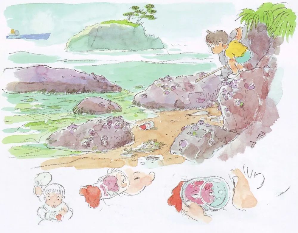 动画学习资料|《悬崖上的金鱼姬》幕后珍藏设定大合集