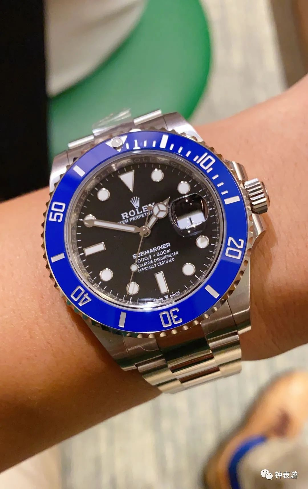 劳力士新款绿水鬼超强放大细节图,劳力士绿鬼开后盖