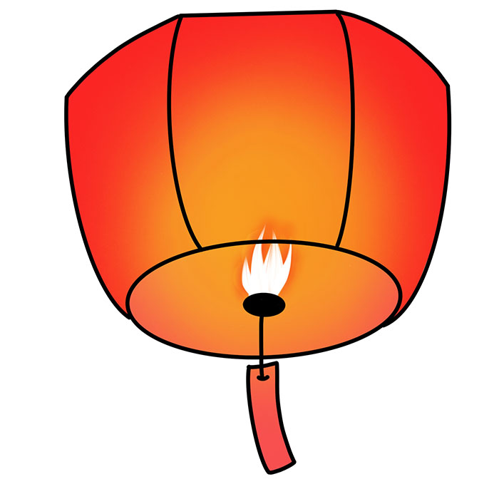 孔明灯怎么画简笔画,怎么画孔明灯简笔画