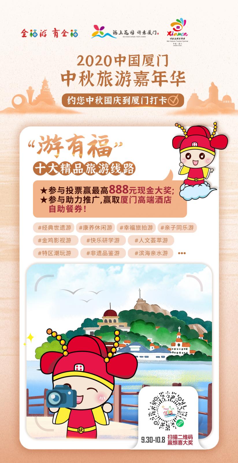 “游有福”十大精品线路投票开奖啦~快来看看幸运锦鲤都是谁