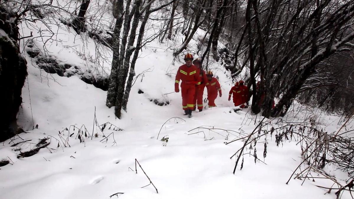 湖北神农架：风雪中的一抹“橙”大山里的护林人
