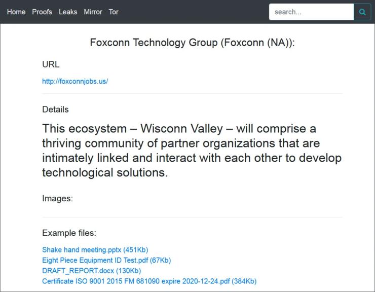 富士康遭攻击！黑客给出21天期限，索要2.3亿赎金，否则文件都将被损坏