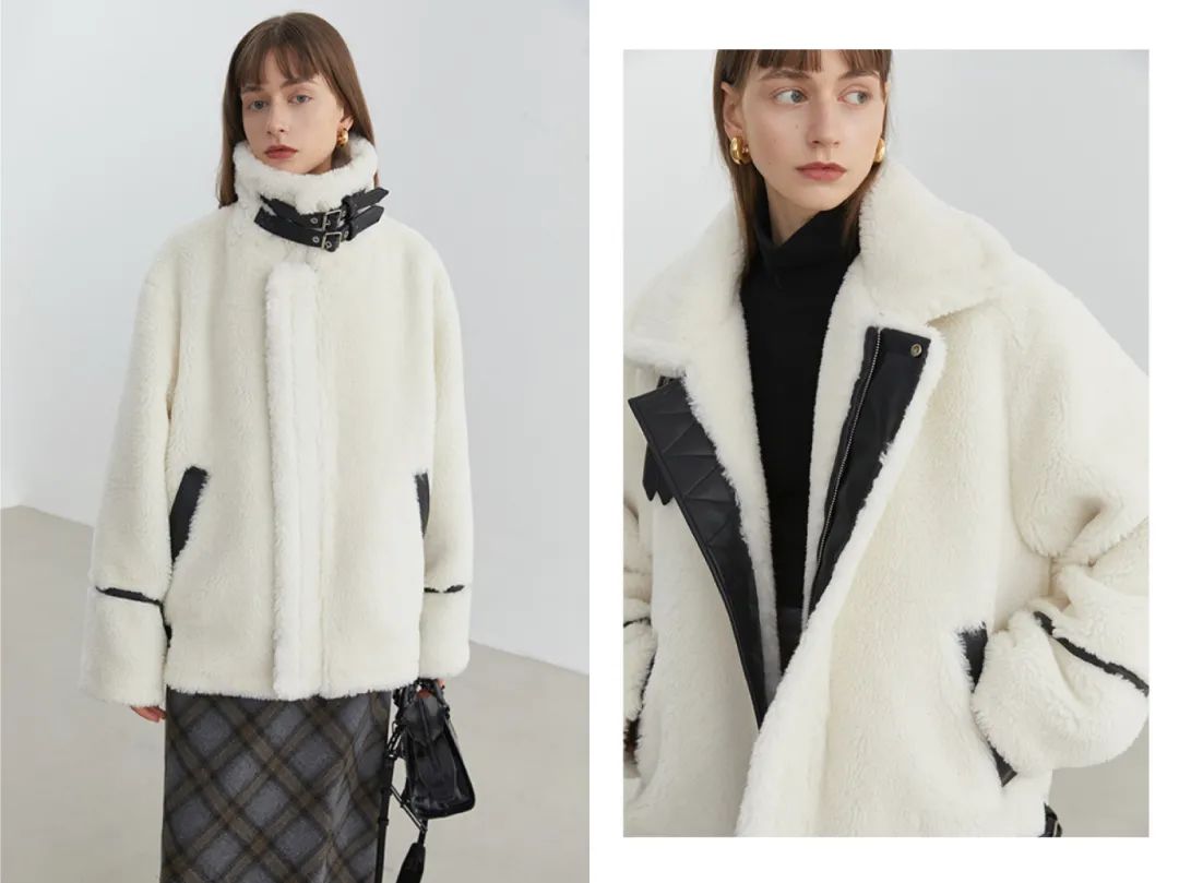 羊羔绒外套很丑的搭配,羊羔毛外套穿搭高级感