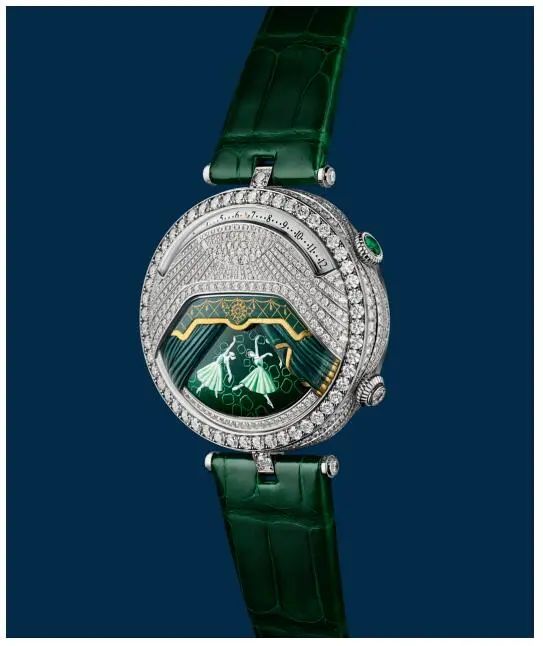 女首富有福了，梵克雅宝女士腕表复杂功能首次领先，表中芭蕾可视可听，按需*放播**