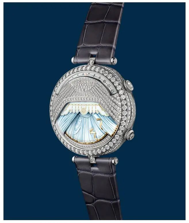 女首富有福了，梵克雅宝女士腕表复杂功能首次领先，表中芭蕾可视可听，按需*放播**