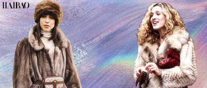 好不容易买了件合适的衣服,皮草环保外套