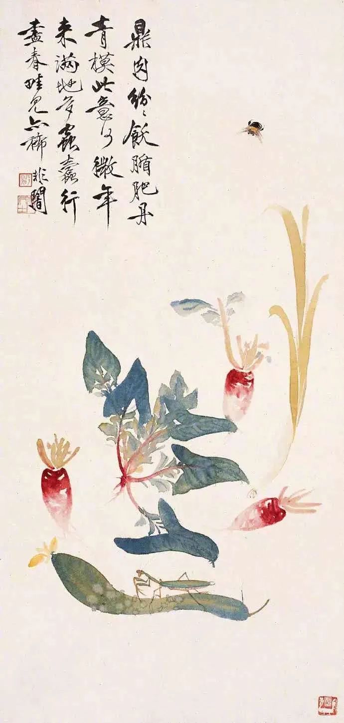 饶薇工笔蔬果草虫画,工笔蔬果绘画技法