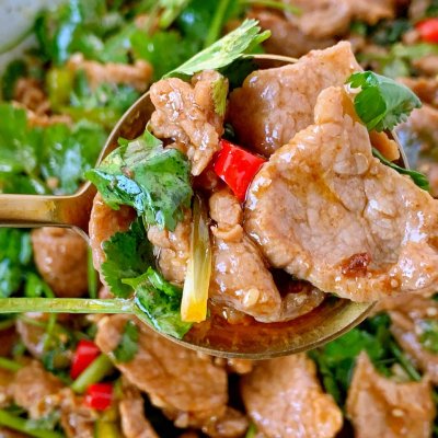 香菜拌牛肉真的巨好吃,春日时令美味尝鲜