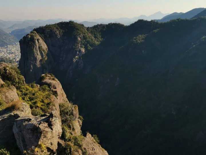 浙江省台州市临海县芙蓉村航拍,浙江临海桃渚芙蓉村全景
