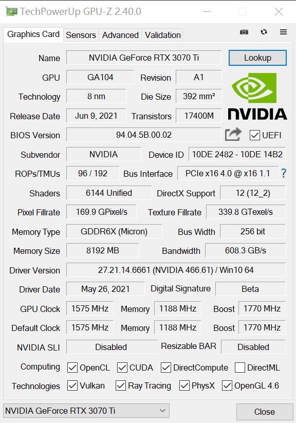 nvidiartx3070ti光追,nvidiartx3080ti首测