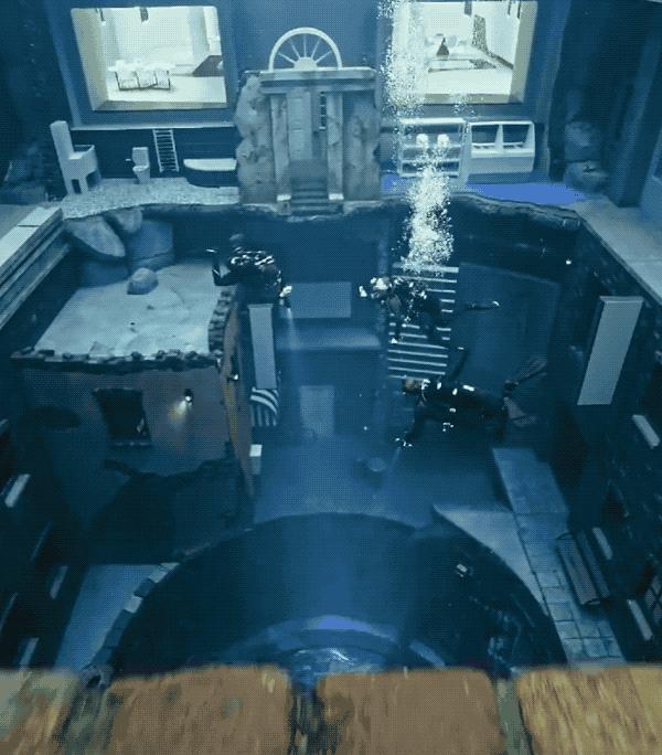 迪拜最深游泳池有鱼吗,世界最深的游泳池怎么去