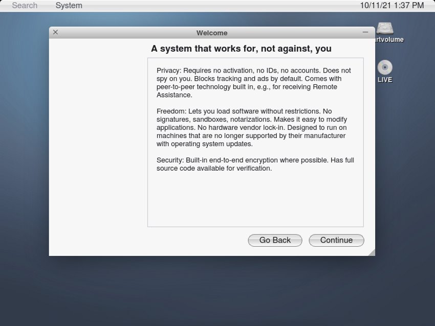 hellosystem,最像macos的freebsd