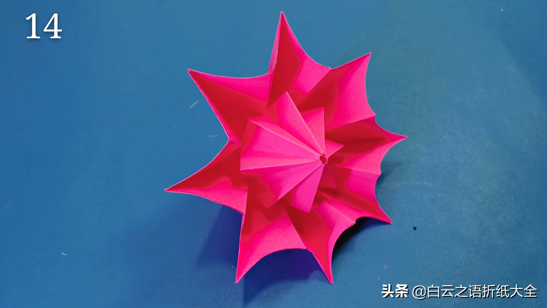 折纸漂亮的可伸缩小伞好看还好玩,折纸雨伞可伸缩慢动作很简单