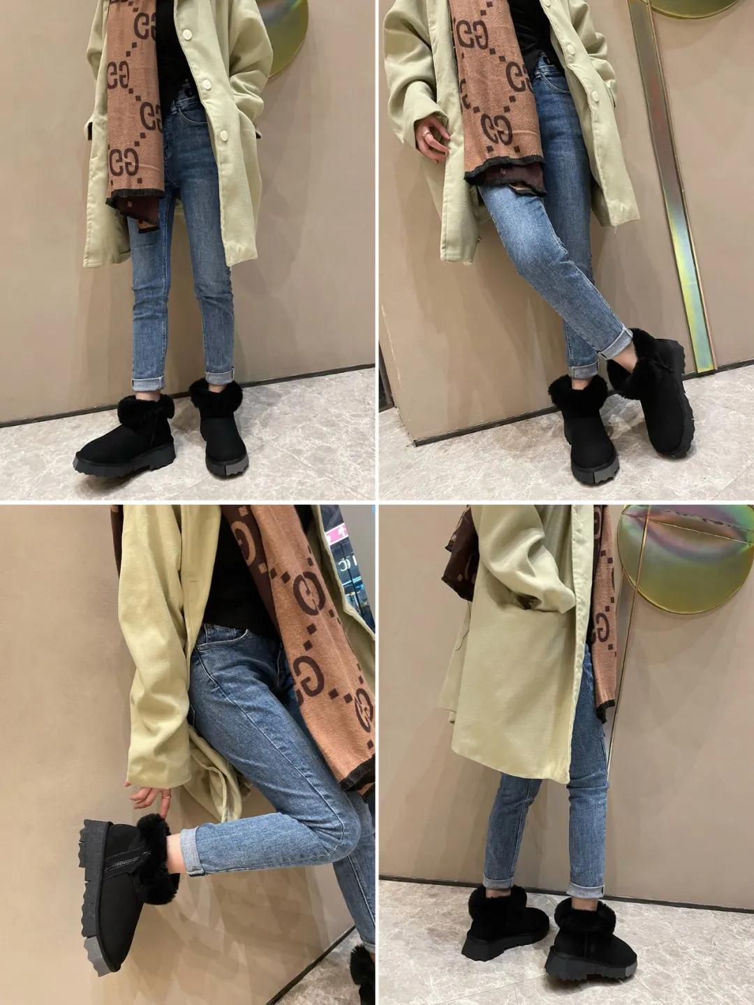 温暖雪地靴冬季怎么搭才美,舒适时尚秋冬雪地靴