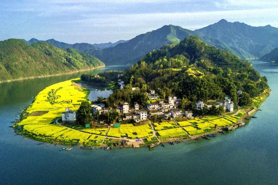 新安江山水画廊的美景,新安江山水画廊山水图