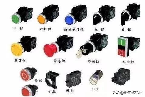 电气元件符号及字母代表的意思,电气元件符号与实物图下载