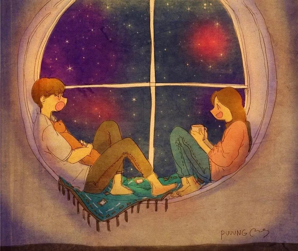 这些画也太甜了吧！！！看完只想谈！恋！爱