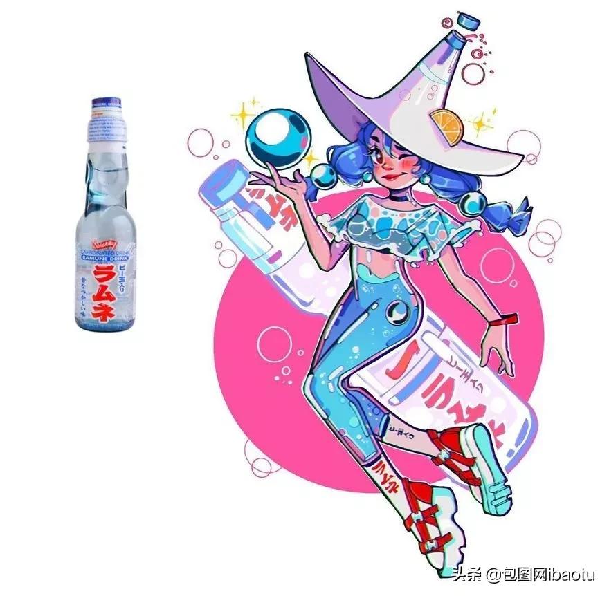 把可口可乐拟人化,把各种奶茶拟人