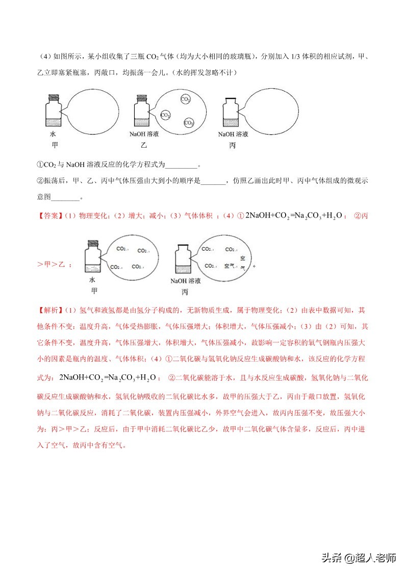 中考化学——专题24学科综合类试题（解析版）