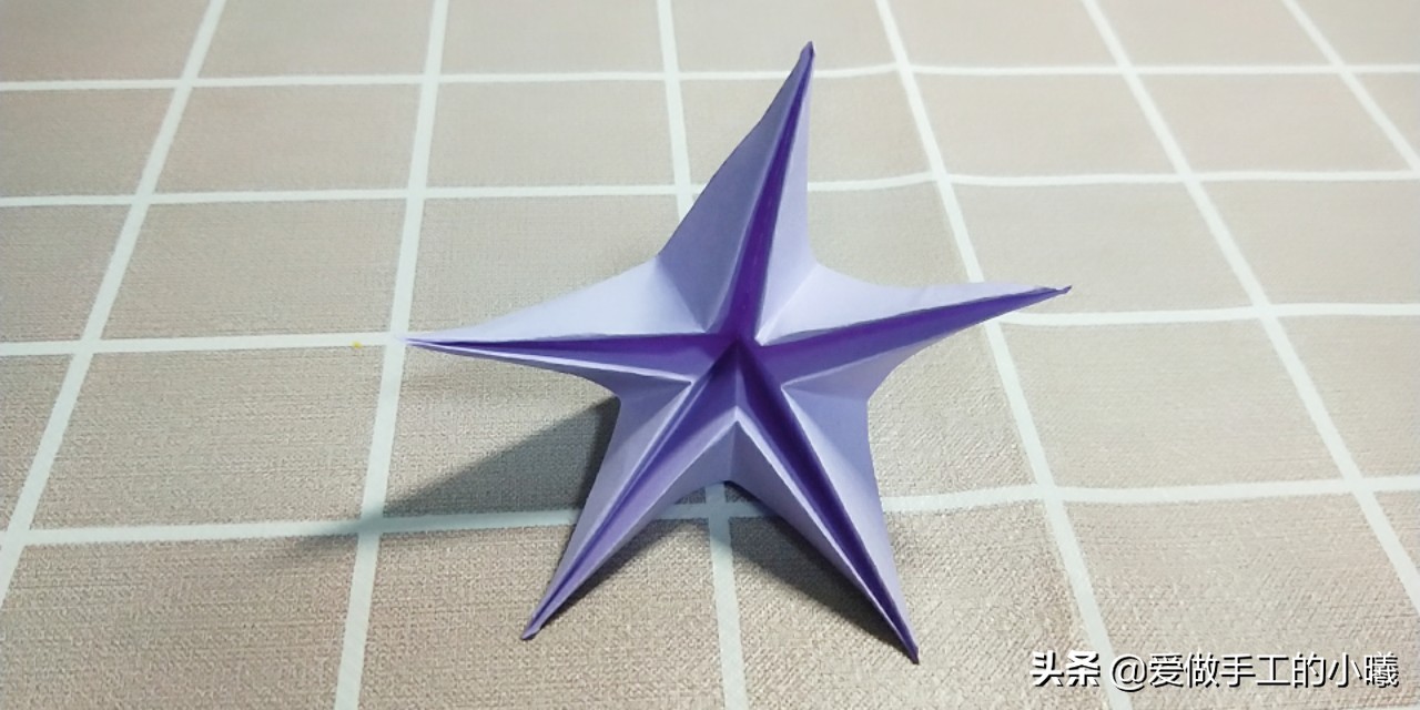 五瓣花折纸步骤图解,立体五瓣花折纸图解