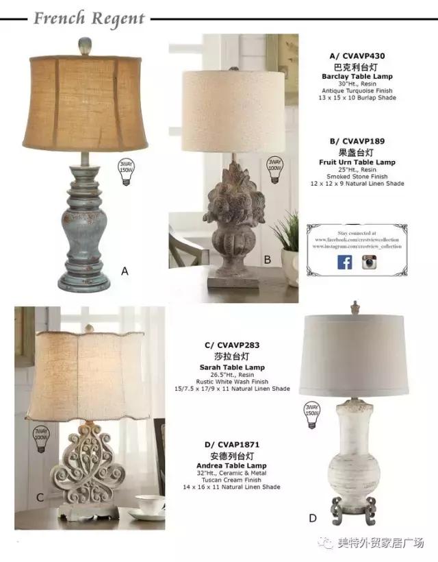 美特精品家具——《CrestviewCollection》灯饰火爆来袭！