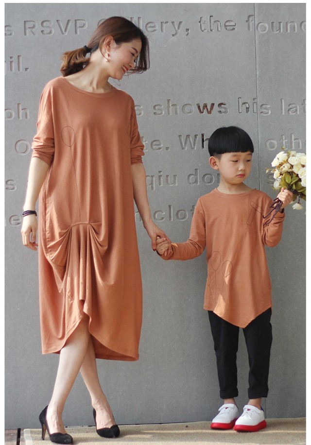 流行穿搭亲子装,小个子胖妈妈汉服亲子装