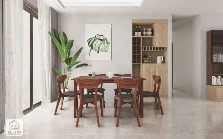 好看的客餐厅效果图,60平方客餐厅一体装修效果图大全